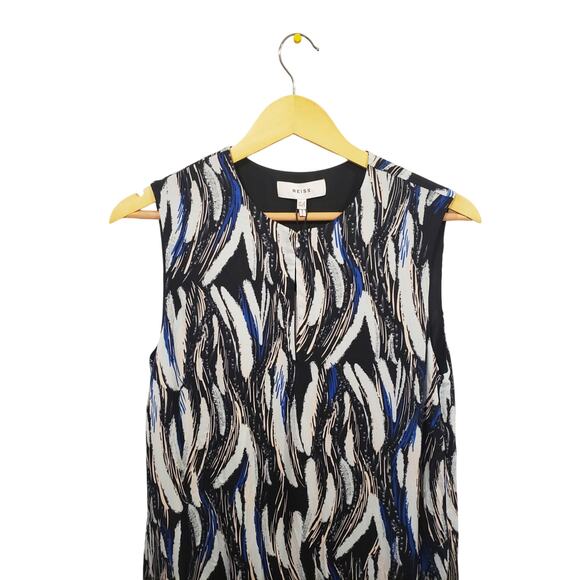 Reiss Elsie Abstract Print Mini Dress Size 4 - Picture 2 of 12